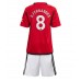 Tanie Strój piłkarski Manchester United Bruno Fernandes #8 Koszulka Podstawowej dla dziecięce 2023-24 Krótkie Rękawy (+ szorty)